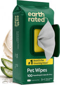 Earth Rated Dog Grooming Wipes Unscented 100 Count