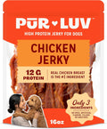 Pur Luv Chicken Jerky Dog Treats 16 oz