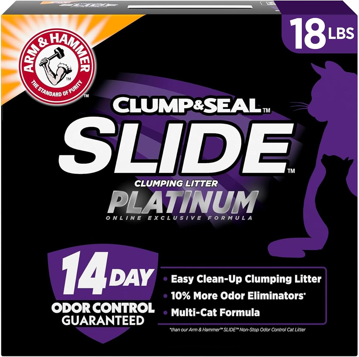 ARM and HAMMER Slide Platinum Clumping Cat Litter 18 lbs