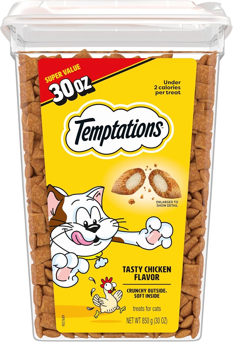 Temptations Classic Crunchy Cat Treats Tasty Chicken 30 oz