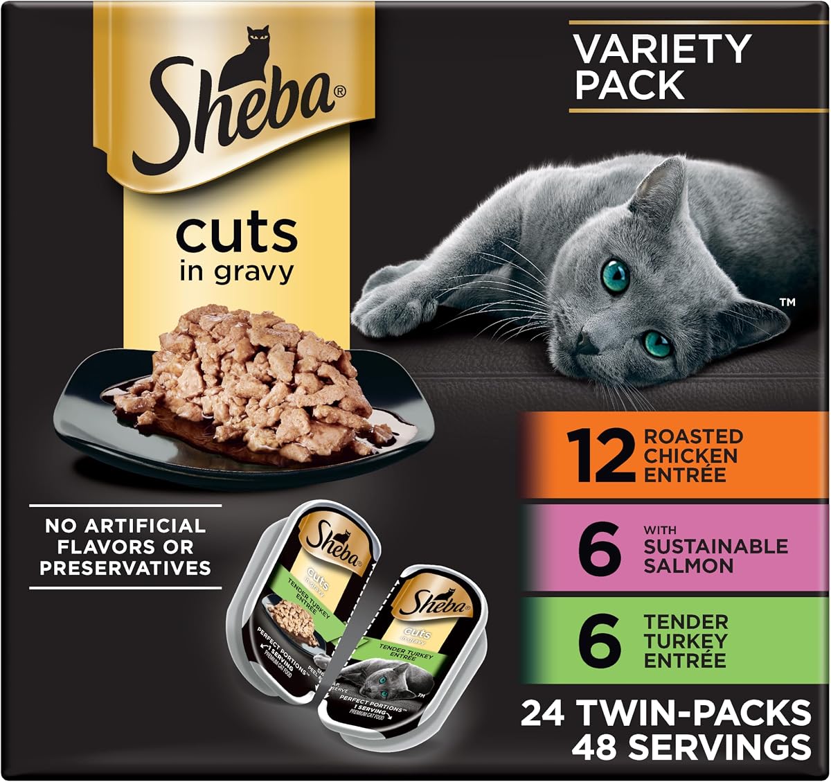 Sheba Perfect Portions Wet Cat Food 24 Count Variety Pack