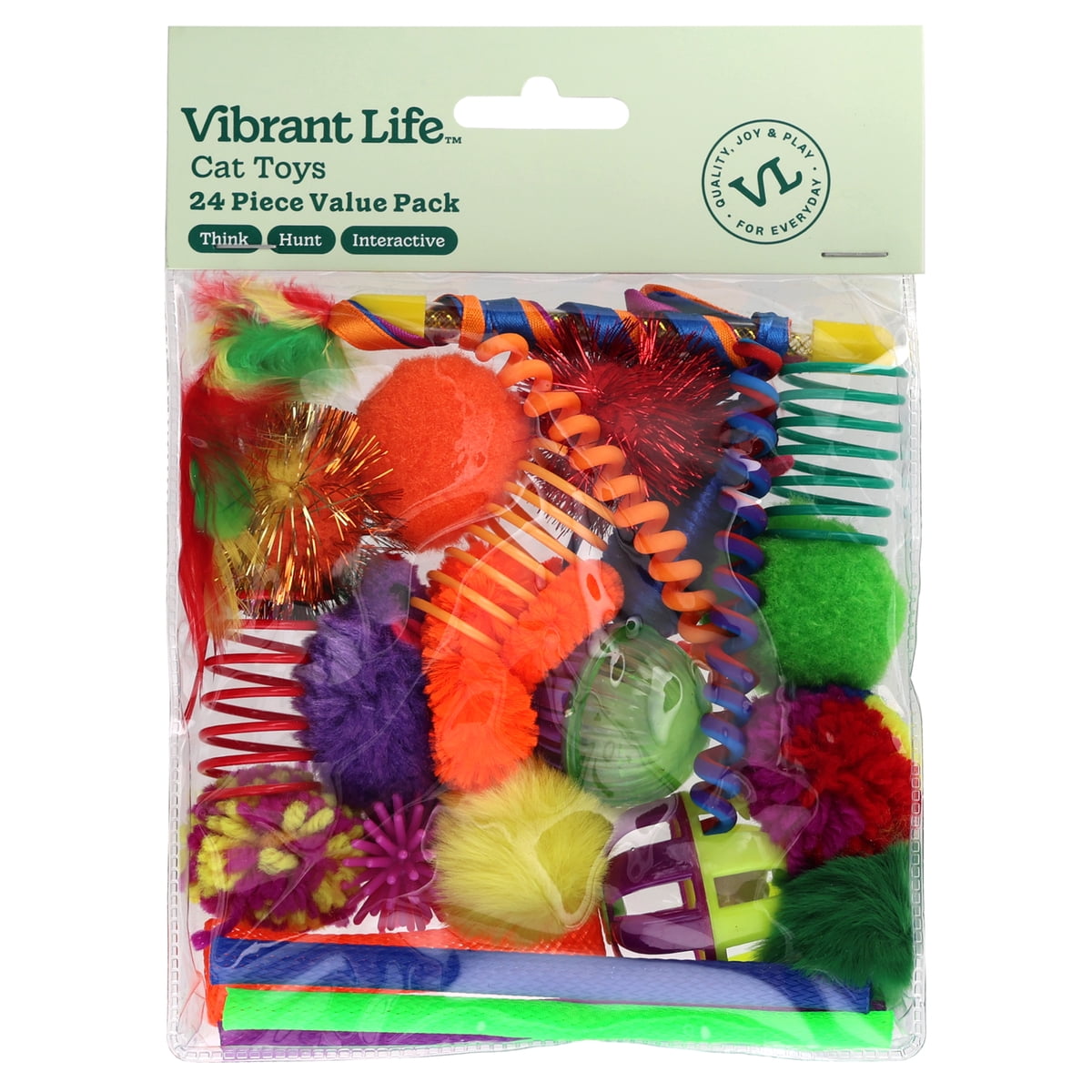 Vibrant Life Value Pack Cat Toys 24 Pieces