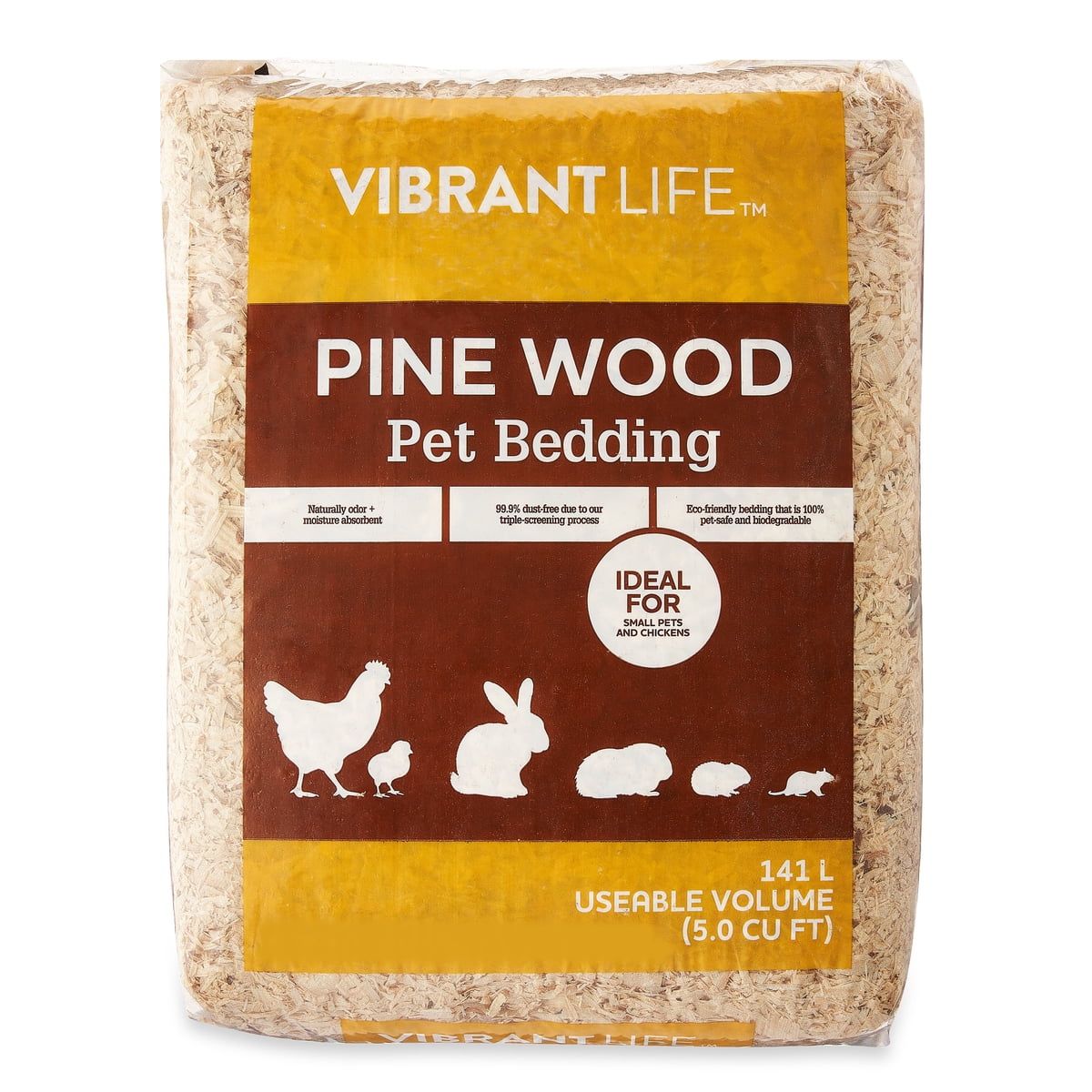 Vibrant Life Pine Wood Pet Bedding 141 Liters