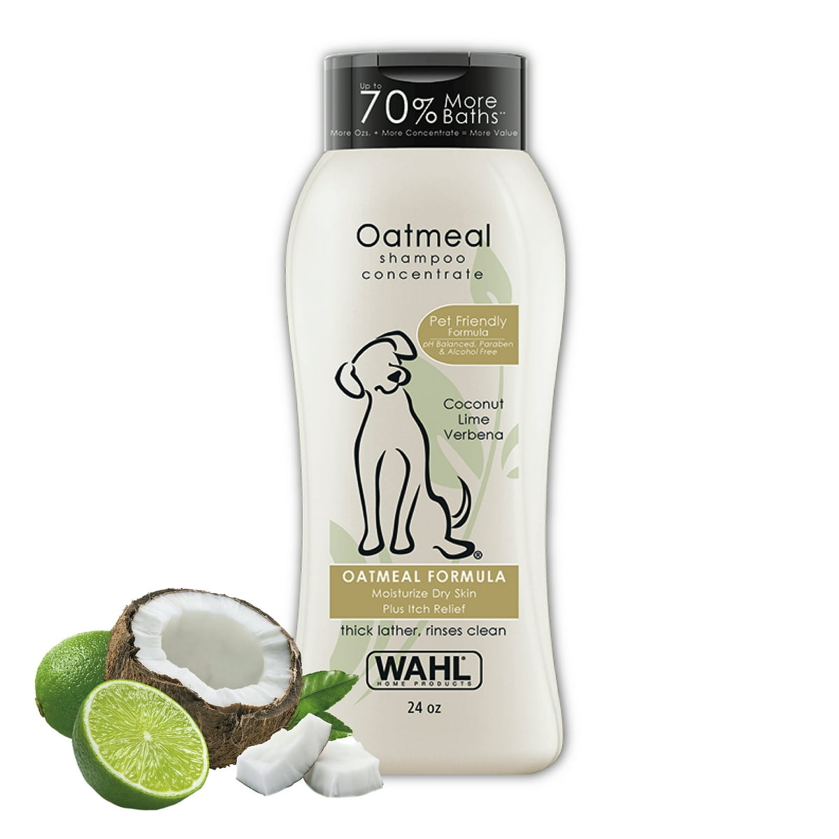 Wahl Oatmeal Dog Shampoo Coconut Lime Verbena 24 oz