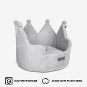 Crown Dog & Cat Fun Bed Cloud Prive Collection - Royal Gray