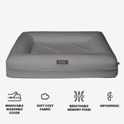 Orthopedic Medium Dog Bed – Gray