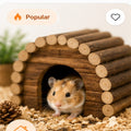 Wooden Hideout House for small pets