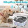 70oz Dog Water Bowl - Large Capacity Spill-Proof Transparent 2L Slow Drinking Bowl for Dogs & Cats - Image 2