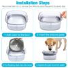 70oz Dog Water Bowl - Large Capacity Spill-Proof Transparent 2L Slow Drinking Bowl for Dogs & Cats - Image 3