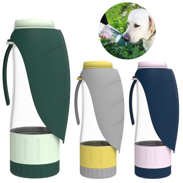 2-in-1 Portable Pet Water Bottle & Food Bowl Dispenser – Foldable, BPA-Free Travel Dog Water & Food Container