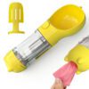 3-in-1 Portable Cat Dog Water Bottle - Leak-proof Pet Water Dispenser, Food Feeder & Poop Bag Holder - Image 7
