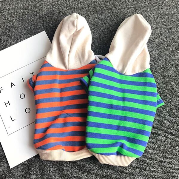 Pet Striped Sweater – Soft, Comfortable Cotton Vest for All Pets